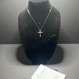 Elegant Silver Cross Necklace